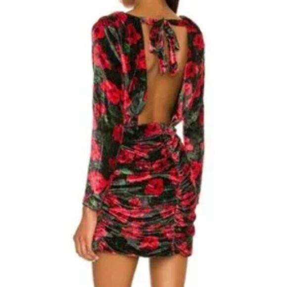 Lovers and Friends Jackie Mini Dress in French Rose Floral NWT Size Large - Picture 3 of 4